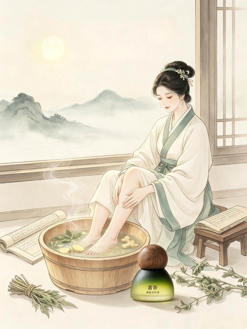 古装仕女立像插画